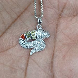 925  Sterling Silver Snake Pendent